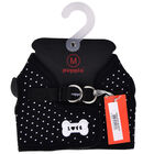 Puppia Dotty Chaleco Negro arnés para perros, , large image number null